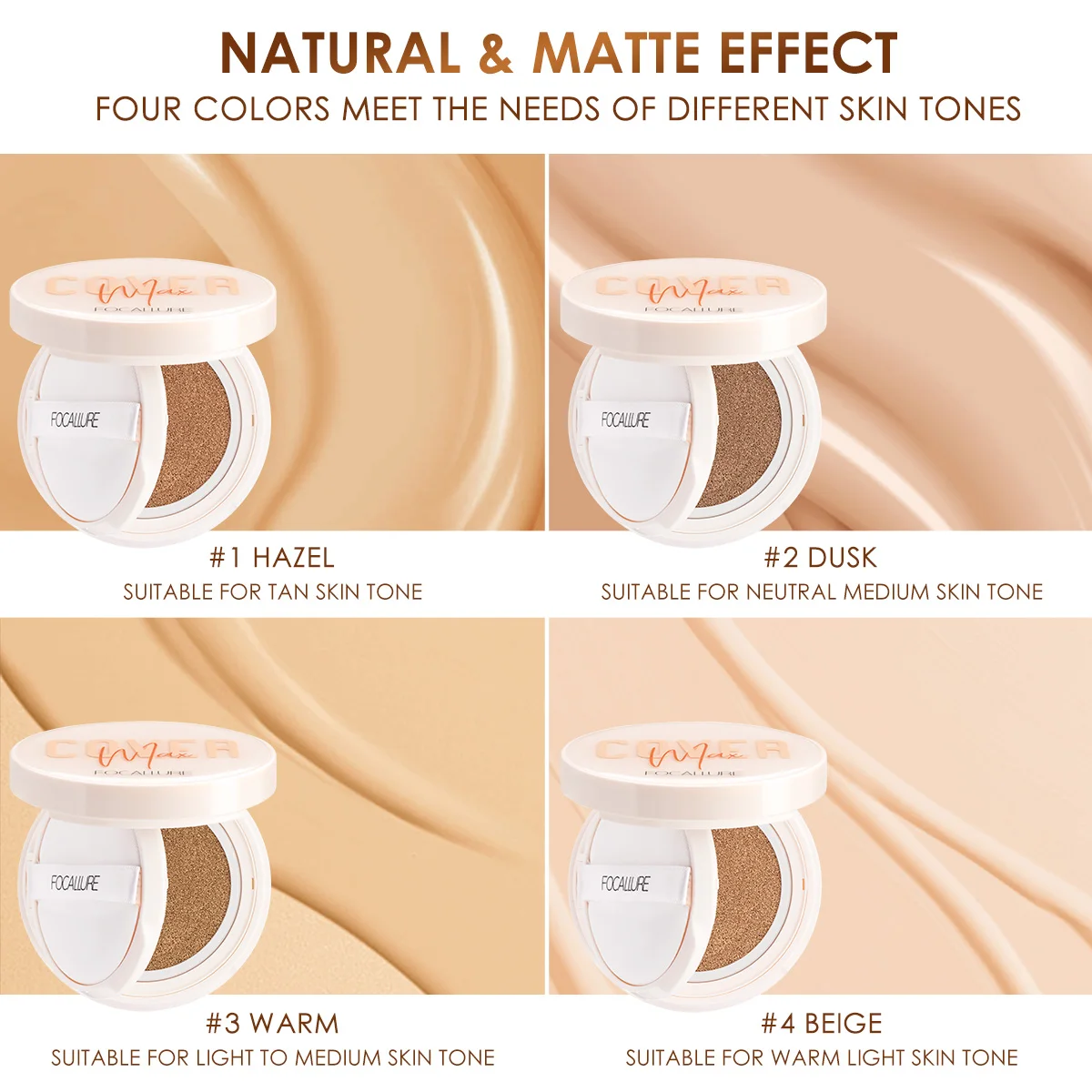 Top Trends: FOCALLURE Matte Poreless Air Cushion Full Coverage BB CC Cream Long-Lasting Moisturizing Oil Control Concealer Foundation Makeup Shoppable Styles - Image 6