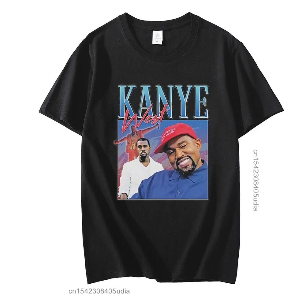 Top Trends: New Hip Hop T-Shirt Kanye West 90s Vintage Graphics Tee Shirt For Men Oversize Cotton Tshirt Streetwear Men Shoppable Styles