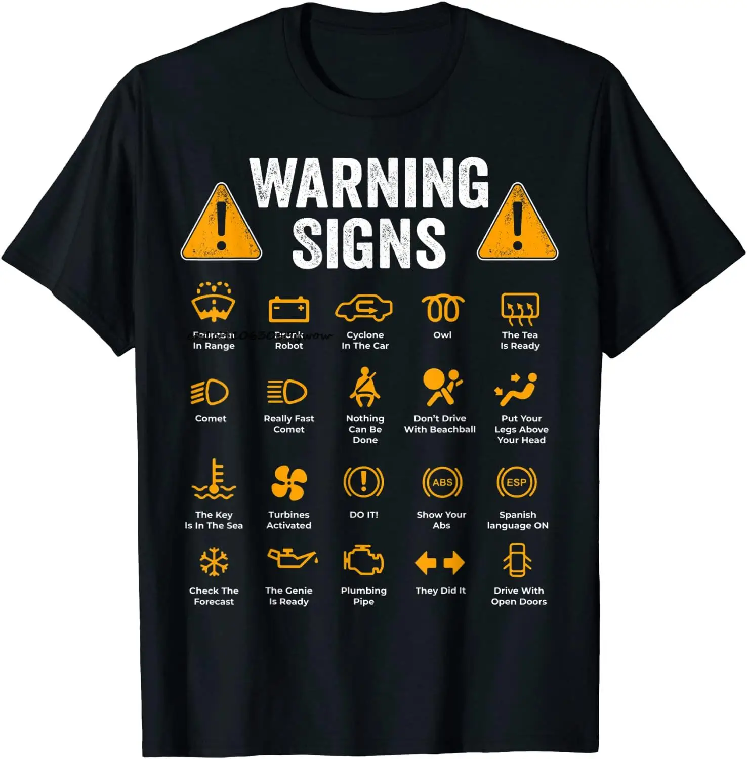 Top Trends: Funny Driving Warning Signs 101 Auto Mechanic Gift Driver T-Shirt Fashion Casual T Shirt Cotton Mens Tops Tees Casual Shoppable Styles