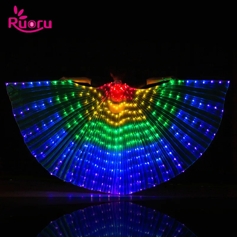 Top Trends: Ruoru Alas Angle Led Wings Adult Led Glowing Costume Christmas Led Light Luminous Costumes Party Show Isis Wings Dancewear Shoppable Styles