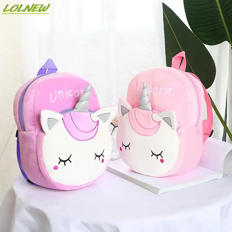 Top Trends: Children‘s Mini School Bag Pink Cute Unicorn Kids Toddler Backpack Soft Plush Toy Animal Cartoon Bag For Girls Gift Shoppable Styles