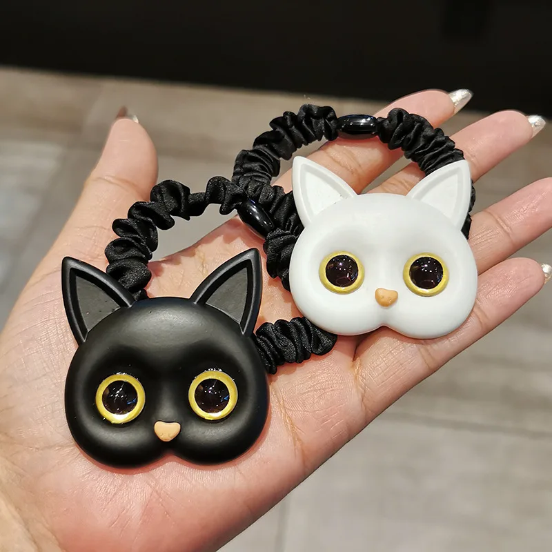 Top Trends: 2023 New Women Cute Cat Rubber Bands Elastic Hair Bands Korean Headwear Children For Girls Lovely Hair Accessories Ornaments Shoppable Styles - Image 2