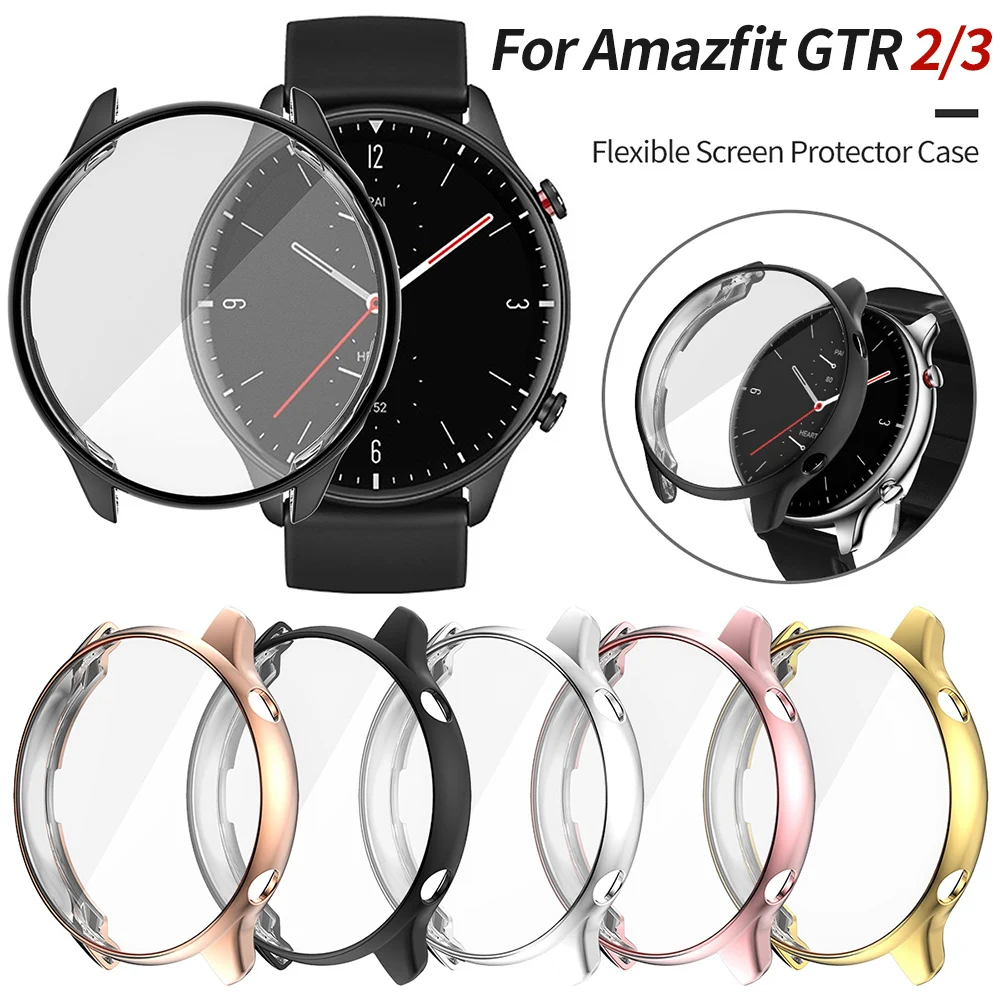 Top Trends: Screen Protector Flexible Cover For Huami Amazfit GTR 4 3 2 2e Watch Case For GTR3 Pro Bumper Soft TPU Scratch-resistant Shell Shoppable Styles