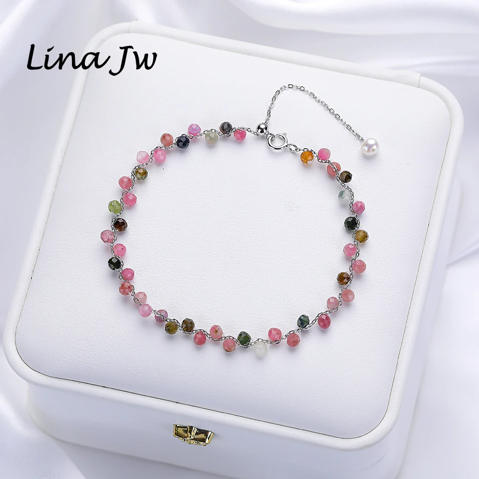 Top Trends: Lina Jw 3MM Natural Stone Black Spinel Bracelet On Hand For Women Jewelry Party / Wedding Luxury Gift Set Handwork Shoppable Styles