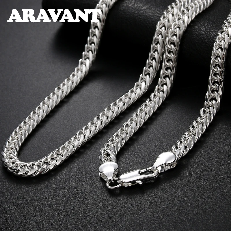 Top Trends: Aravant 925 Silver 6MM Necklace Chain For Men Women Fashion Jewelry Shoppable Styles