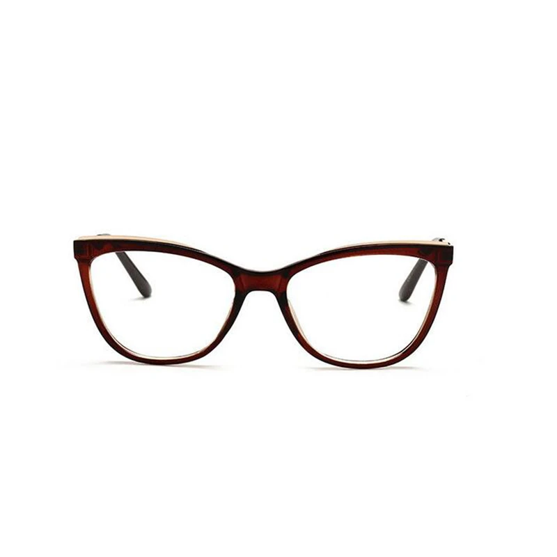 Top Trends: Anti Blue Light Cat Eye Prescription Eyeglasses Women Tea Frame Oval Nearsighted Glasses Female 0 -0.5 -0.75 -1.0 To -6.0 Shoppable Styles - Image 3