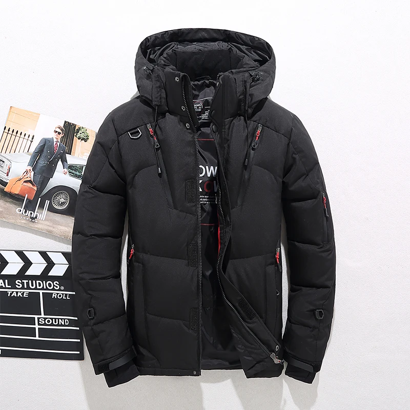 Top Trends: High Quality Overcoat Fashion Down Jacket Men Winter Warm Men Jacket Coat White Duck Down Parka Thick Puffer Stand Thick Hat Shoppable Styles