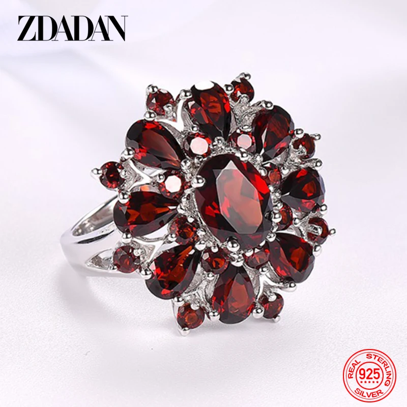 Top Trends: ZDADAN 925 Sterling Silver Zircon Finger Rings For Women Charm Wedding Jewelry Shoppable Styles