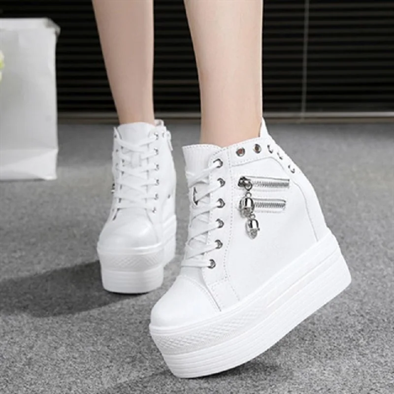 Top Trends: Women's Casual Slope Heel Sports Shoes, Women's Walking Platform Training Shoes, Increased, Breathable, New In Autumn 2021 Shoppable Styles - Image 5