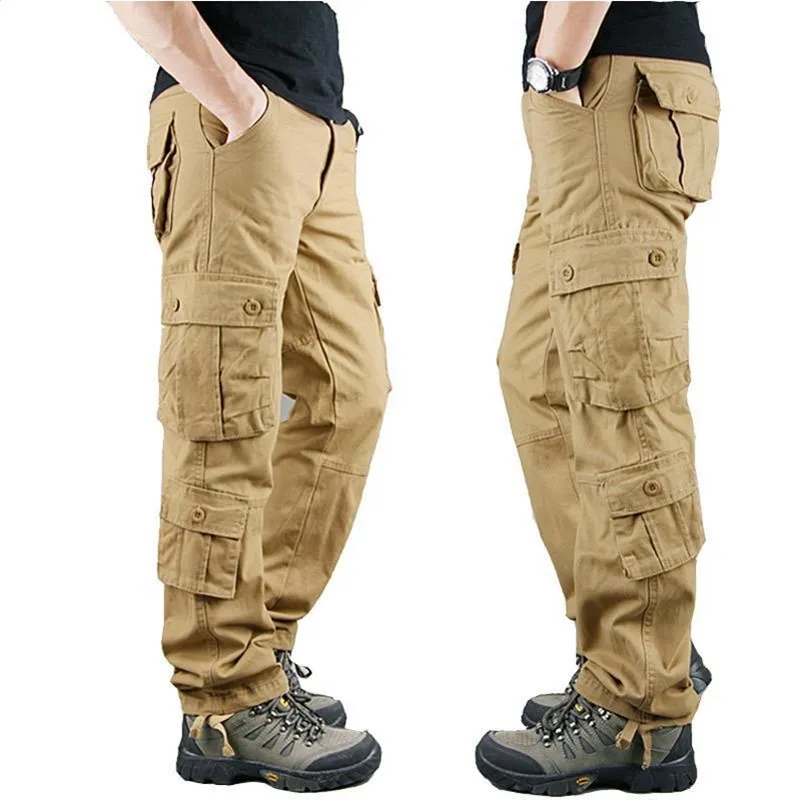 Top Trends: 2022 Spring Winter Military Pants Men Khaki Cargo Trousers Casual Cotton Tactical Pants Men Big Size Army Overol Hombre Shoppable Styles