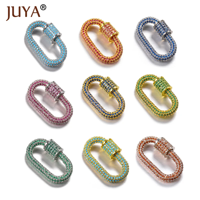 Top Trends: Luxury Zircon Jewellery Making Supplies For Women Rhinestone DIY Accessories Charms Clasp Lock Hook Fastener Crystal Necklace Shoppable Styles