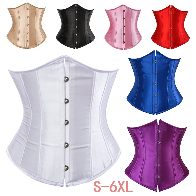 Top Trends: Sexy Gothic Waist Closure Bust Corset And Waist Corset Top Workout Shape Tight-fitting Belt New Size Underwear S-6XL Shoppable Styles