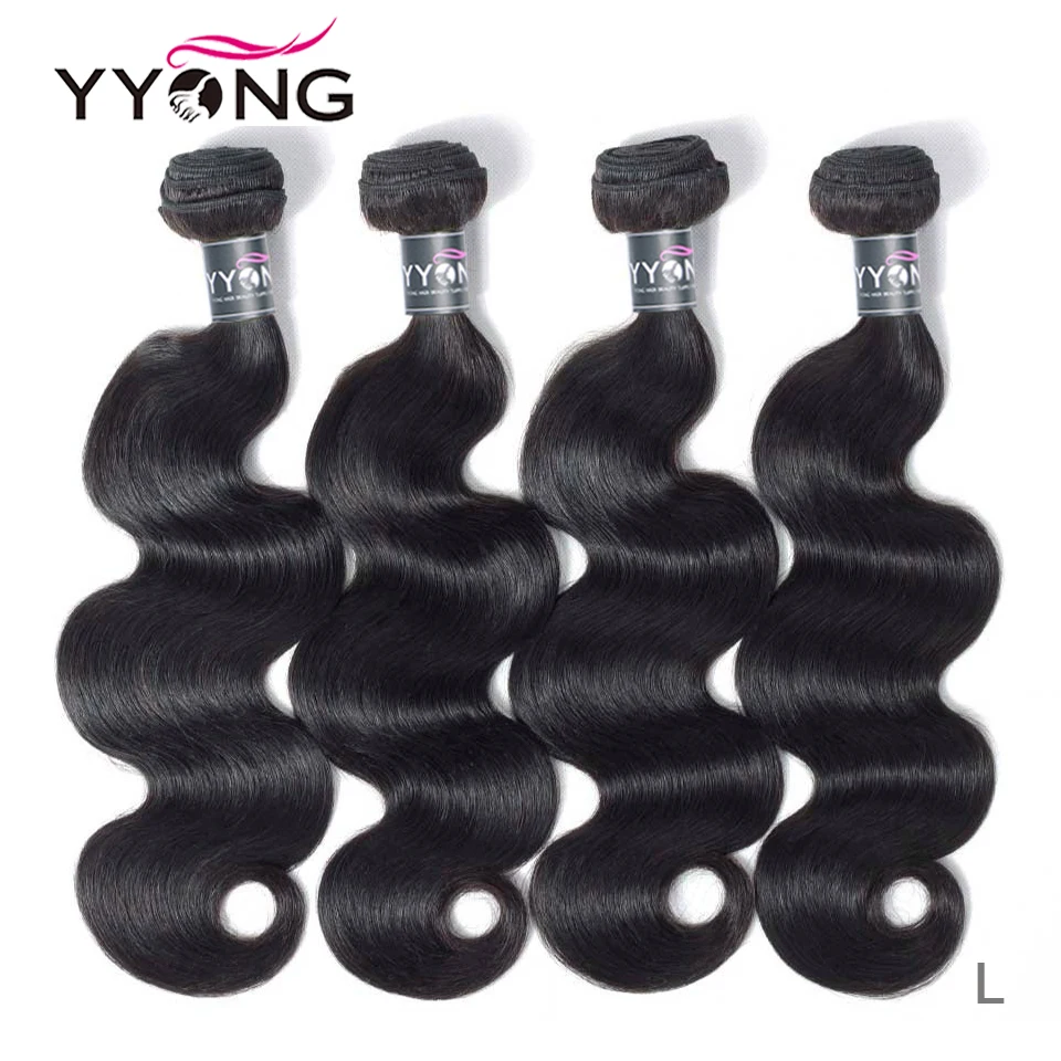 Top Trends: Yyong Hair 4 Bundles Peruvian Body Wave Human Hair Weave Remy Peruvian Hair Weave Bundles 4 PCS 8-30 Inch Tissage Péruvien Shoppable Styles