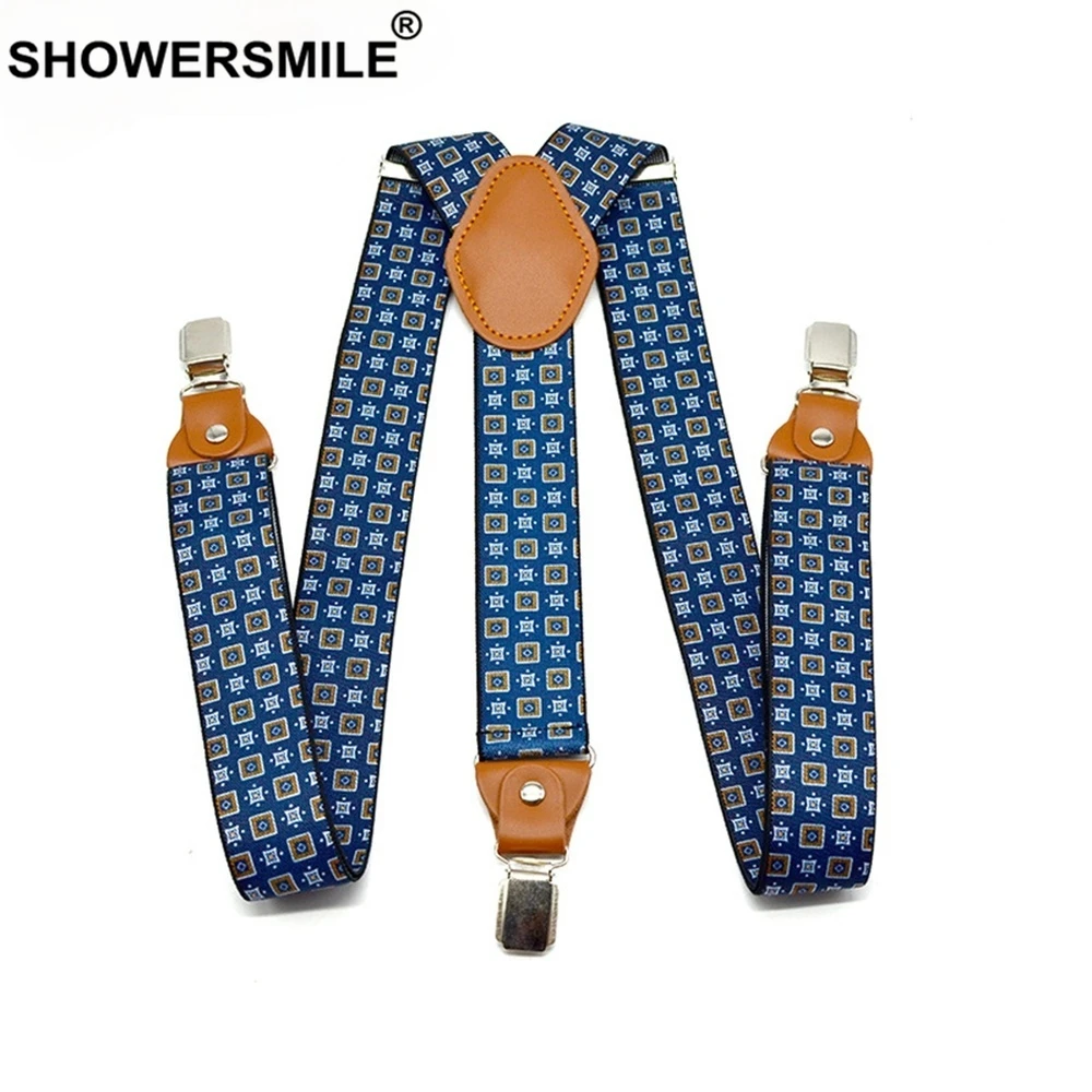 Top Trends: Suspenders Men For Pants Adjustable Casual Belts Leather 3 Clips Y Shape Brace Stylish Print Male Suspender 120cm*3.5cm Shoppable Styles