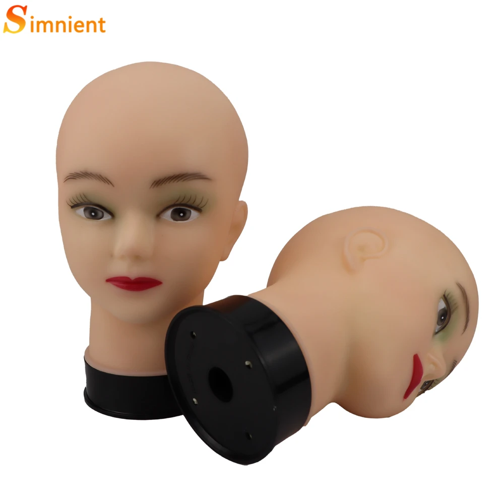 Top Trends: Bald Mannequin Head With Clamp Female Mannequin Head For Wig Making Hat Display Cosmetology Manikin Head For Makeup Practice Shoppable Styles