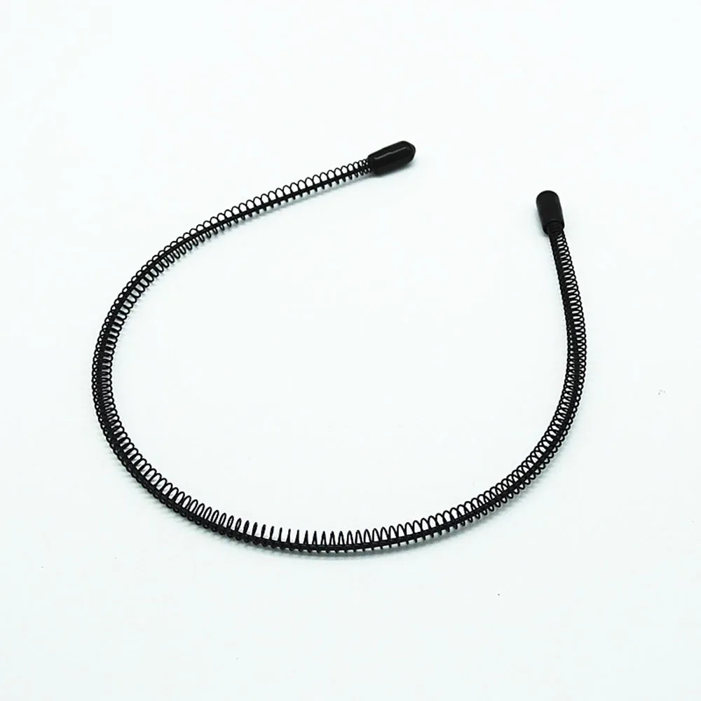 Top Trends: Hair Band For Women Men Wave Shaped Hairband Face Washing Headdress Unisex Hair Hoop Non Slip Black Metal Spiral Headbands Shoppable Styles - Image 5