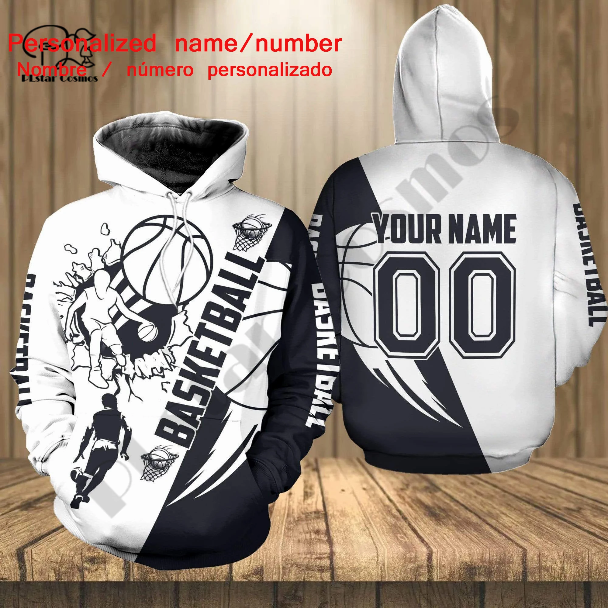 Top Trends: PLstar Cosmos 3DPrint Newest Personalized Text / Name / Number Basketball Sport Men / Women Premium Streetwear Hoodies / Zip / Sweatshirt Shoppable Styles