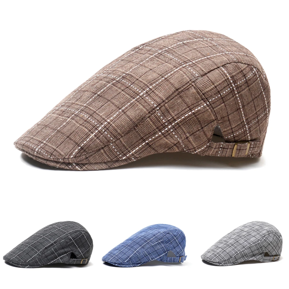 Top Trends: Men&#039;s Casual Paid Beret Cap Gatsby Ivy Hat Peaky Blinders Golf Driving Sun Caps Flat Cabbie Driver Newsboy Summer Multi Colors Shoppable Styles