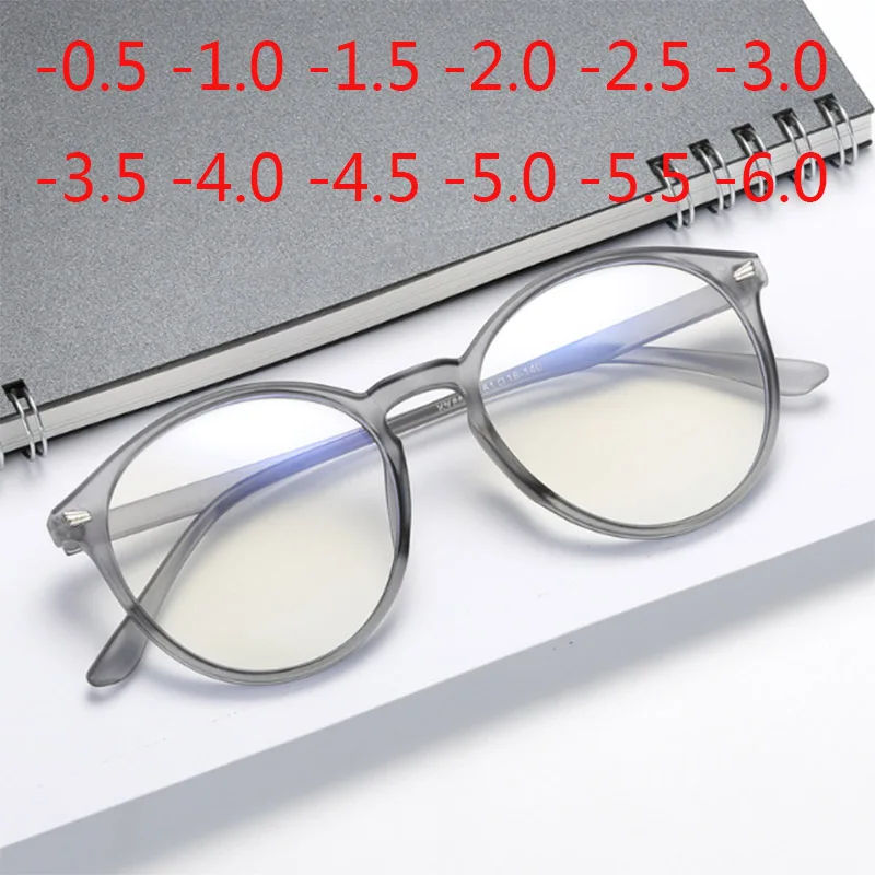 Top Trends: Retro Round Glasses For Sight Men Women Finished Myopia Eyeglasses -1.5 -2 -2.5 -3 -3.5 -6 Reading + 100 + 150 + 200 + 250 + 300 Shoppable Styles