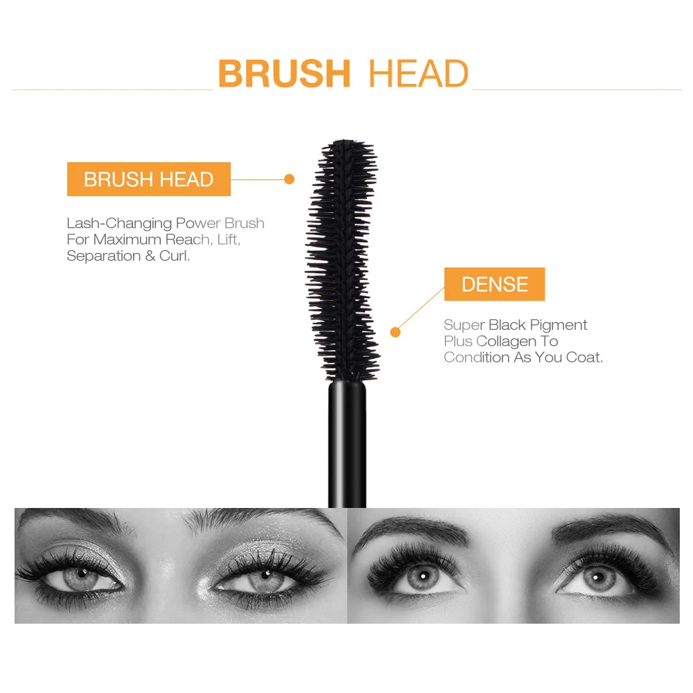 Top Trends: O.TWO.O 4D Fiber Lash Mascara Lengthening Eyelash Curving Brush Eyes Makeup Waterproof Long Lasting Mascara Facil Cosmetics Shoppable Styles - Image 4