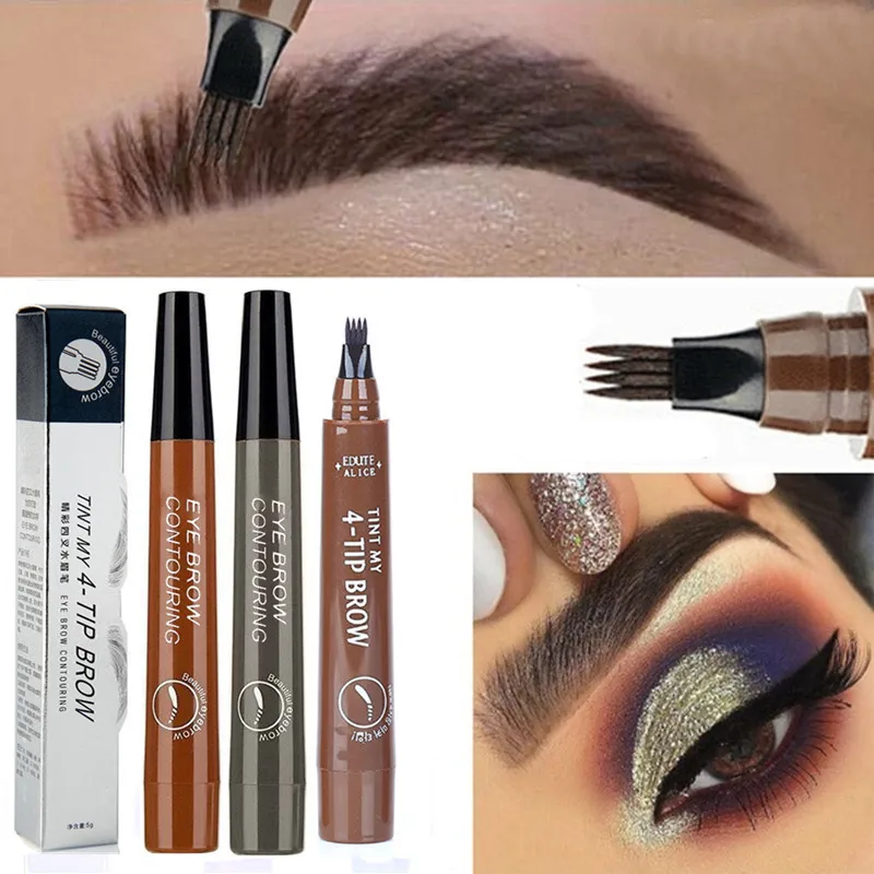 Top Trends: 5-Color Four-Pronged Eyebrow Pencil Eyebrow Brush Split Liquid Waterproof Long-Lasting Eyebrows Enhancer Pencil Eyebrow Shadow Shoppable Styles