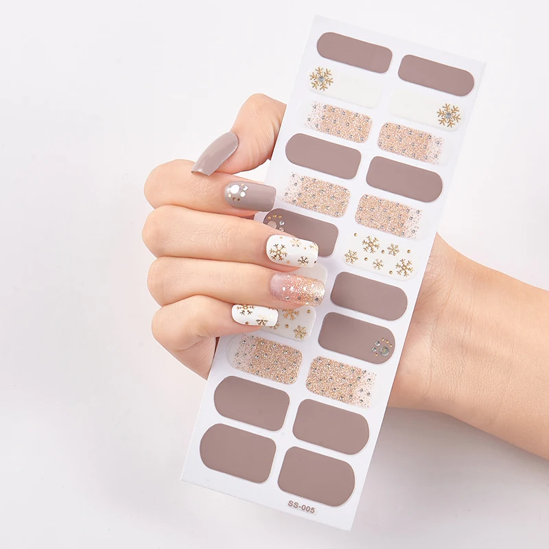 Top Trends: New Year Snow Flakes Nail Polish Sticker DIY Designer Nail Decor Sticker Nail Art Decoration Christmas Nail Sticker Set For Her Shoppable Styles