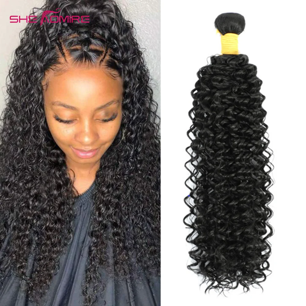 Top Trends: Kinky Curly Human Hair Bundles She Admire 32 34 36 38 40 Inch 1 / 3 / 4 Pcs Deals Sale For Black Women Indian Remy Hair Extensions Shoppable Styles