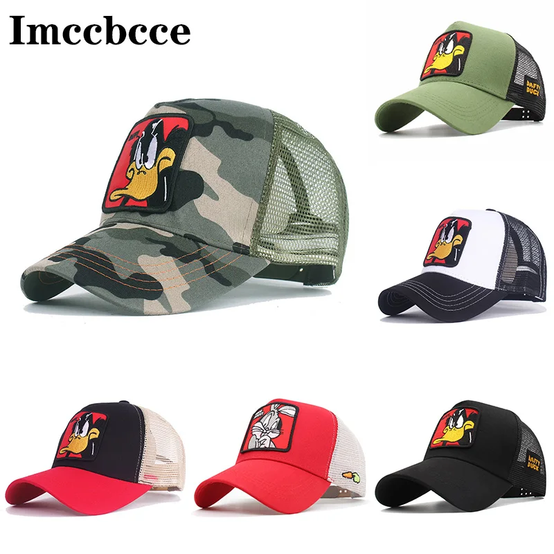 Top Trends: New Fashion Animals Embroidery Baseball Cap Men Women Snapback Hip Hop Hat Summer Dad Mesh Hat Streetwear Bone Gorra Trucker Cap Shoppable Styles