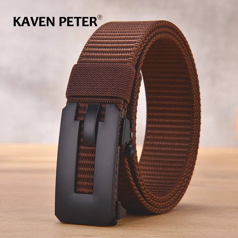 Top Trends: Men&#039;s Belt Army Outdoor Sports Luxury Designer Automatic Buckle Male Military Tactical Belts High Quality Nylon Canvas Waistband Shoppable Styles