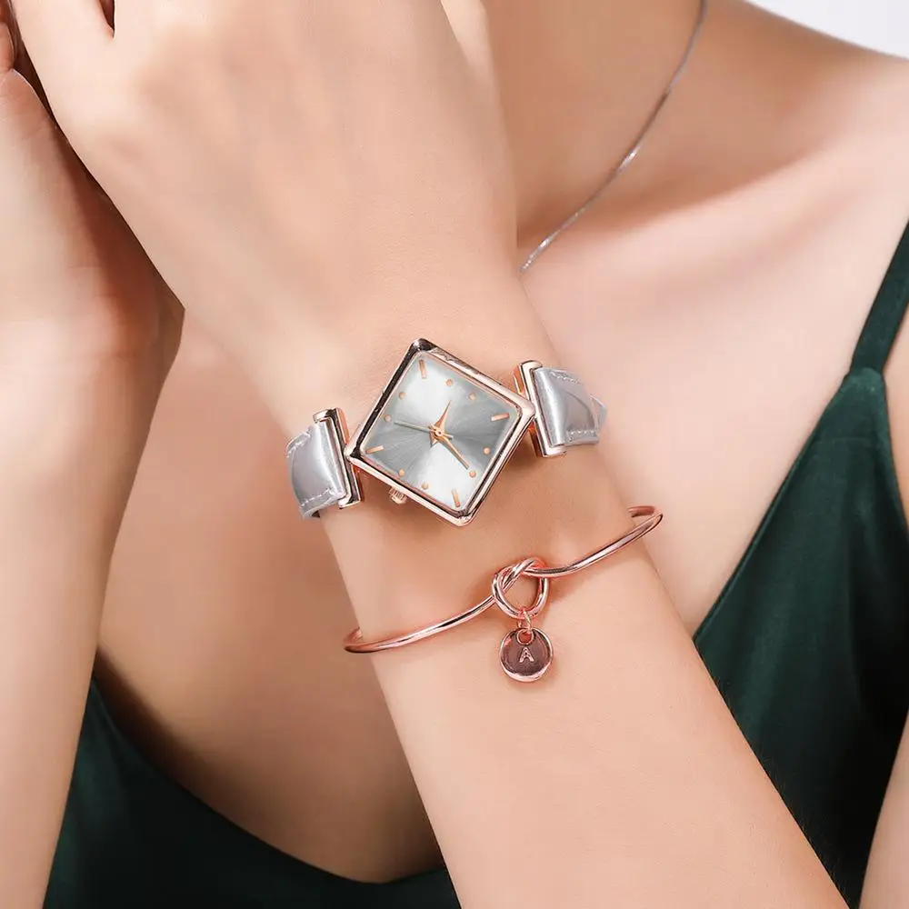 Top Trends: Elegant Simple Rectangle Ladies Watch Silver Quartz Clock 2023 Women&#039;s Fashion Casual Retro Leather Watches Female Wristwatches Shoppable Styles