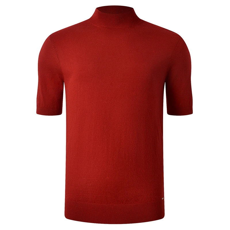 Top Trends: 2021 Brand New Autumn Men's Light Weight Merino Wool Mock Turtleneck Sweater Undershirt Short Sleeve T-Shirt Shoppable Styles