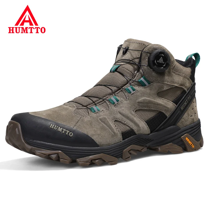 Top Trends: HUMTTO Waterproof Hiking Shoes Leather Trekking Boots Outdoor Sneakers For Men Male Camping Hunting Mens Tactical Ankle Boots Shoppable Styles