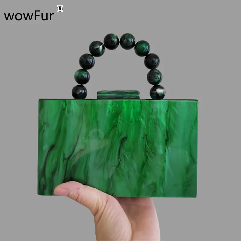 Top Trends: Beaded Bag Handle China Factory Seller Women Acrylic Purse Handbag Box Clutches Evening Lady Party Travel Beach Female Flap Bags Shoppable Styles