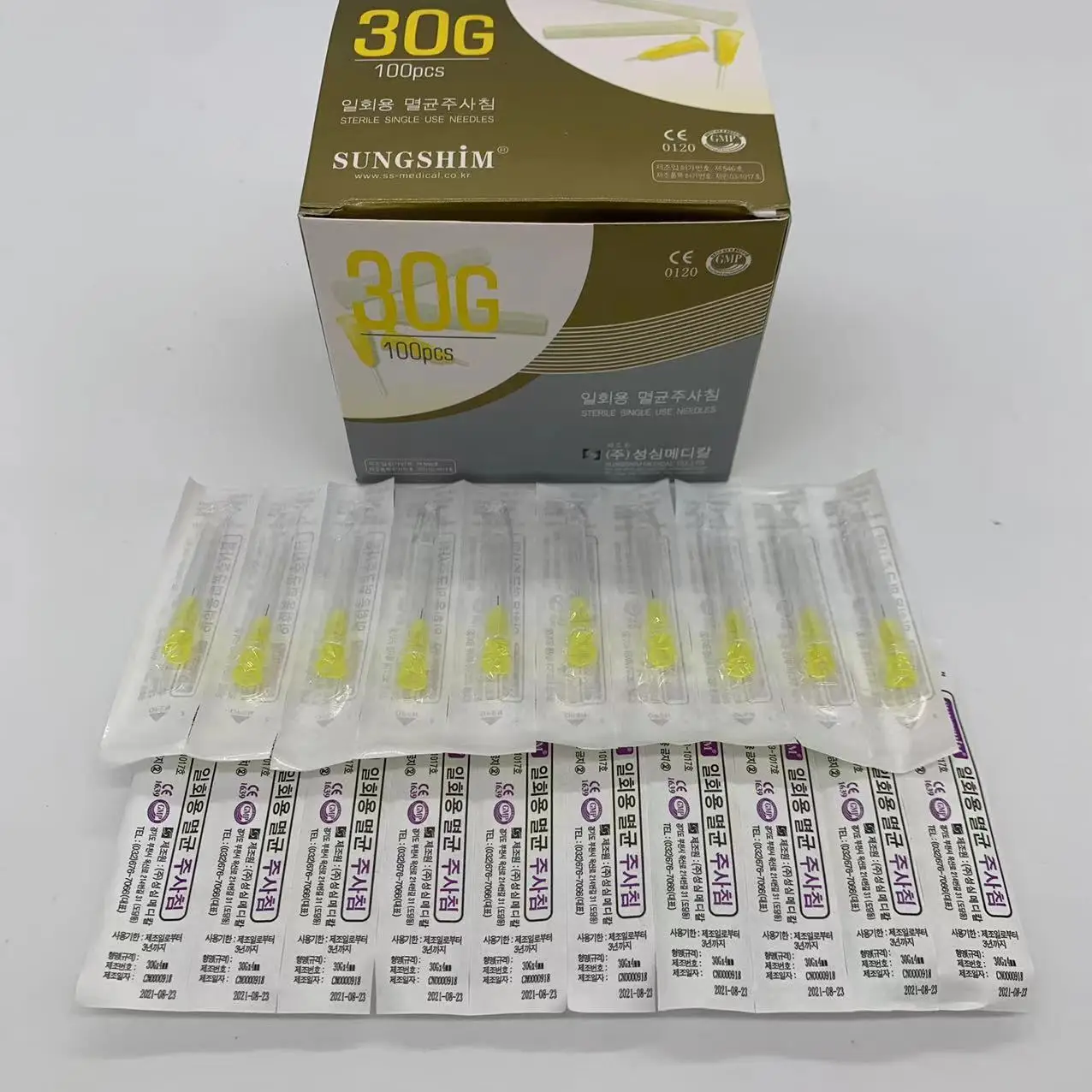 Top Trends: 100 / 50 Painless Small Needle Painless Beauty Ultrafine 30G * 4mm , 30G * 13mm , 30G * 25mm Syringes Korean Needles Eyelid Tools Shoppable Styles