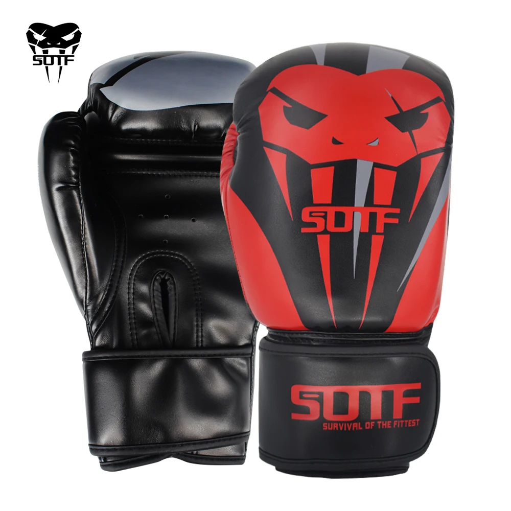 Top Trends: SUOTF MMA Fierce Fighting Boxing Sports Leather Gloves Tiger Muay Thai Boxing Pads Fight Women / Men Sanda Boxe Thai Glove Box Shoppable Styles - Image 4