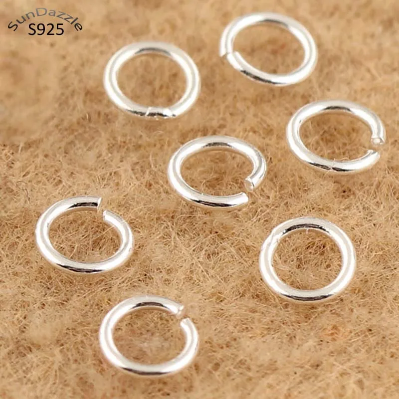 Top Trends: 20pcs Genuine Real Pure Solid 925 Sterling Silver Open Jump Rings Split Ring For Key Chains Jewelry Making Findings Accessories Shoppable Styles