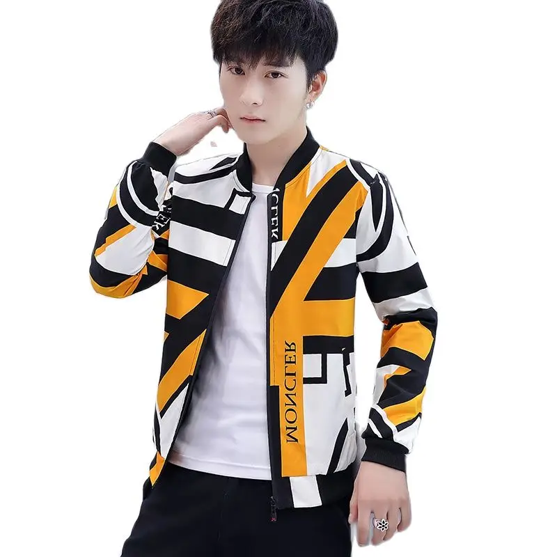 Top Trends: 2021 New Men&#039;s Jacket Spring Autumn Fashion Casual Printing Baseball Coat Slim Fit Bomber Male Coat Men Windbreaker Outwear 3XL Shoppable Styles