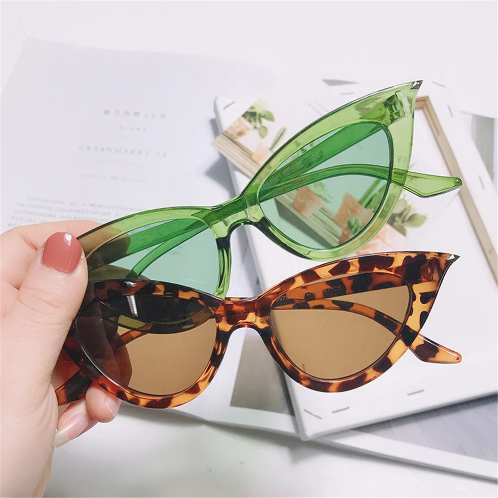 Top Trends: UV400 Personality Cat Eye Sunglasses Trendy Driving Streamlined Sun Glasses Female Street Shooting Eyewear Brand Designer Shoppable Styles