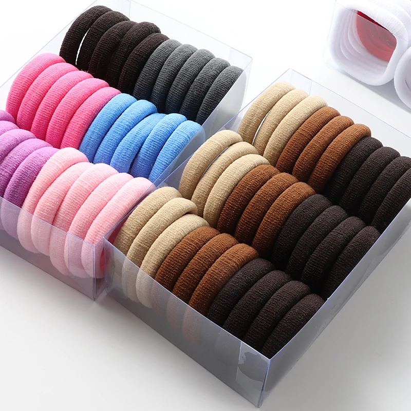 Top Trends: 30 / 66pcs Elastic Hair Bands For Girls Kids Rubber Band Ponytail Headband Hair Ties Headwear Scrunchies Hairband Hair Accessories Shoppable Styles