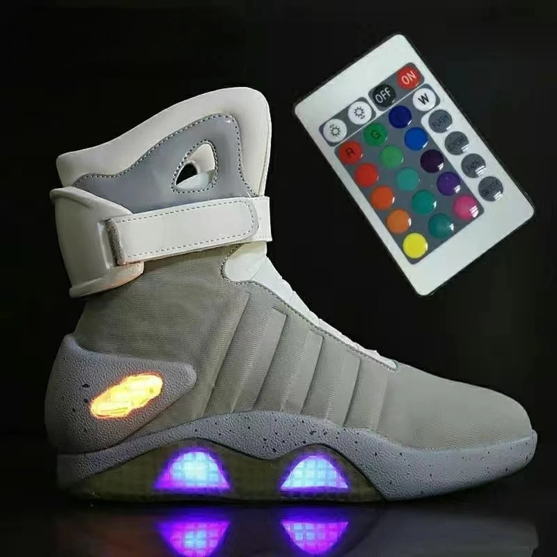 Top Trends: 7ipupas Men Boots Adult USB Charging LED Shoes With Remote Control For Men And Women Winter Boots Back To Future Shoes For Party Shoppable Styles