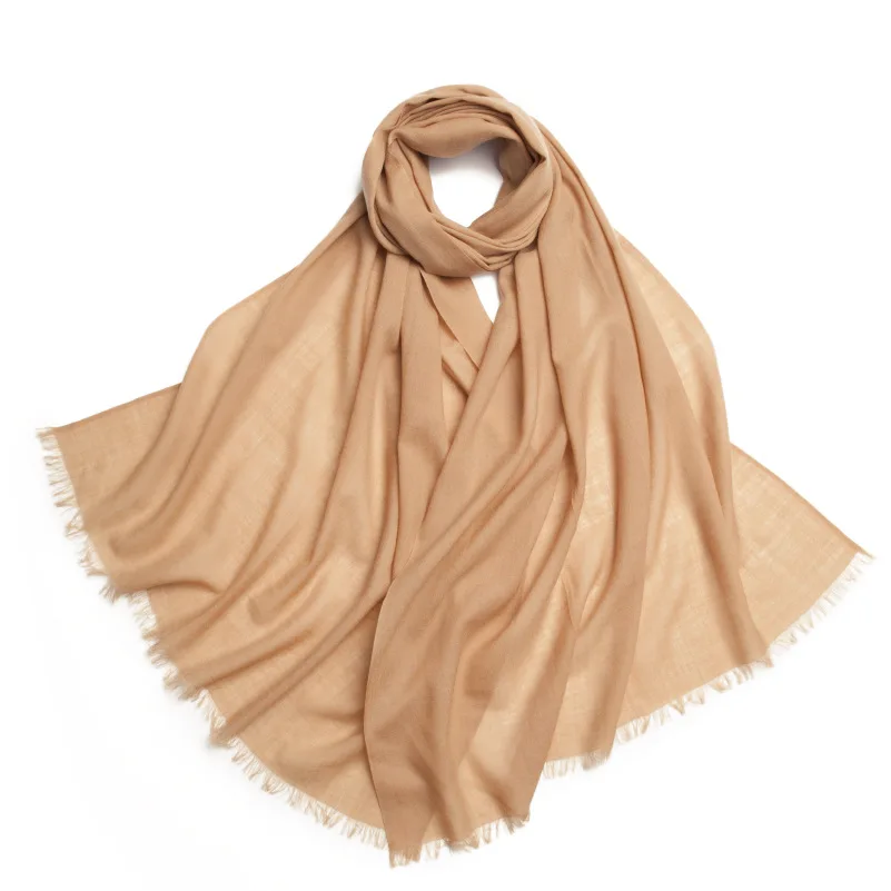 Top Trends: 2021 Wool Scarf Women Winter Shawls And Wraps Luxury Brand Fashion Scarfs For Ladies Poncho Scarves Women 2019 White Warp Shoppable Styles - Image 6