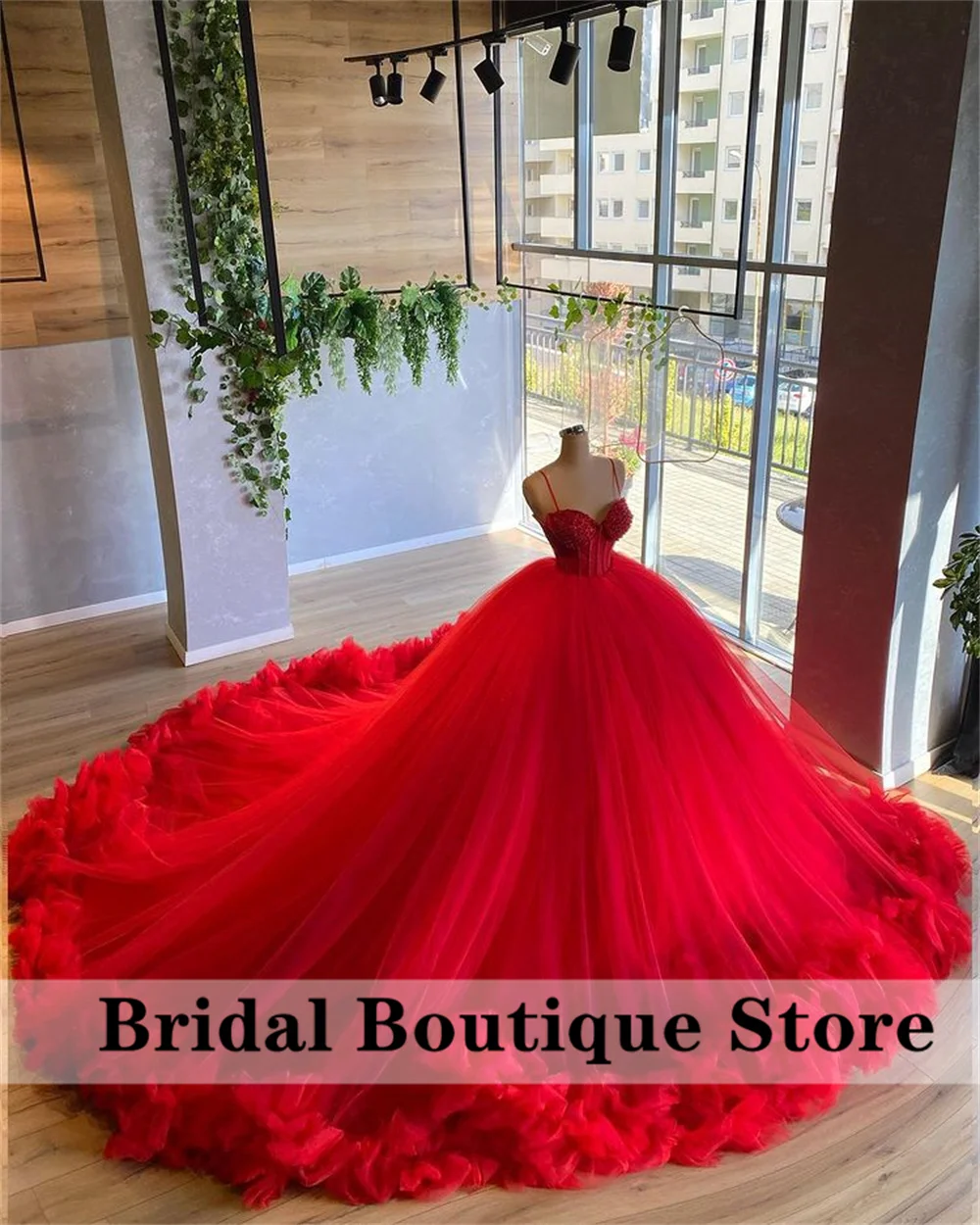 Top Trends: Luxury Red Ruffles Ball Gown Quinceanera Dresses Straps Sweet 16 Prom Vestido De 15 Anos Lace-Up Wedding Gowns Vestidos Shoppable Styles