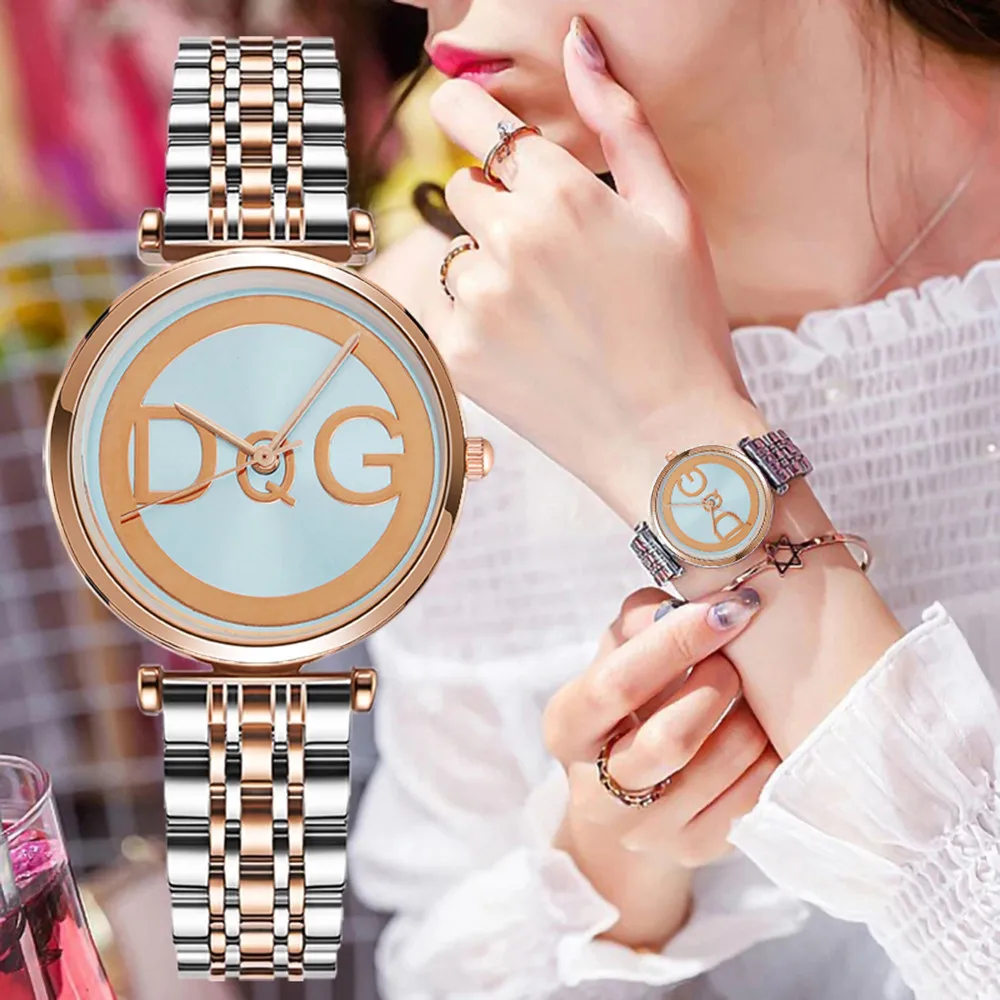 Top Trends: Women Watches Top Brand Luxury DQG Fashion Diamond Ladies Wristwatches Stainless Steel Silver Mesh Strap Female Quartz Watch Shoppable Styles