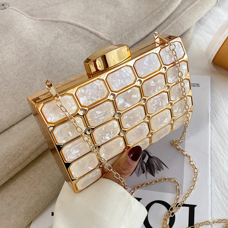 Top Trends: Luxury Female Evening Bag Block Designer Crossbody Bags For Women 2023 Trend Shoulder Bag Wedding Party Clutch Bag Purses Bolsos Shoppable Styles