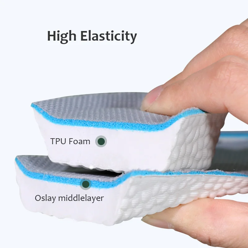 Top Trends: Invisible Height Increase Insoles High Elasticity Soft Breathable Sport Sole Pad For Unisex Shock Absorption Cushion Shoppable Styles - Image 5