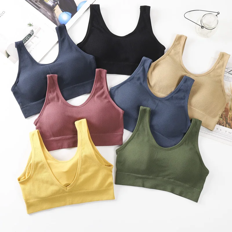 Top Trends: Women&#039;s Cotton Underwear Tube Tops Sexy Solid Color Top Fashion Push Up Comfort Bra Female Sports Tank Up Female Crop Top Shoppable Styles