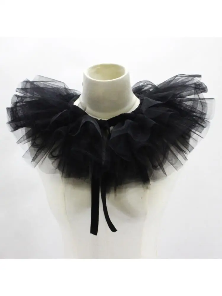 Top Trends: Victorian Ruffled Mesh Fake Collar Shawl Tulle Clown Cosplay Neck Ruff Choker Shoppable Styles