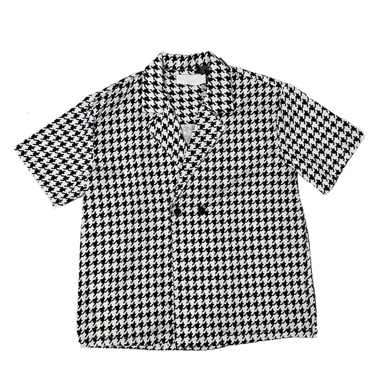 Top Trends: Summer Short-sleeved Shirts Men Fashion Retro Plaid Shirts Men Streetwear Korean Loose Casual Shirts Mens Dress Shirts M-2XL Shoppable Styles - Image 6