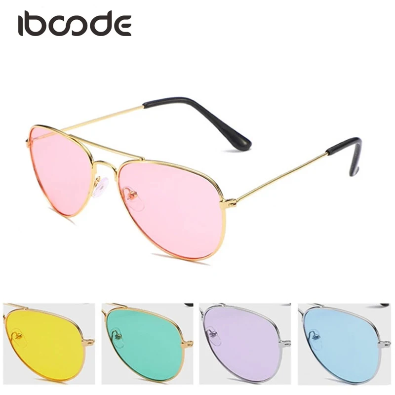 Top Trends: Iboode New Fashion Cute Retro Sunglasses Boy Girl Candy Color Sun Glasses Outdoor Travling Shading Eyeglasses Goggle UV400 Gafas Shoppable Styles