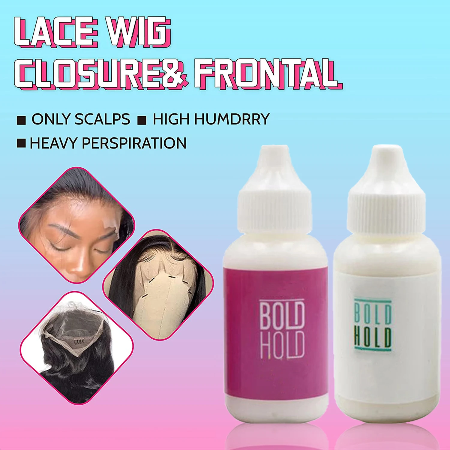 Top Trends: Wig Glue Lace Glue Waterproof Hair Glue For Lace Wig Strong Hold Wig Adhesive Invisible Bonding Glue For Toupee Hairpiece Ghost Shoppable Styles